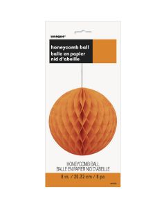 Unique Industries Honeycomb Ball 8"-Pumpkin Orange