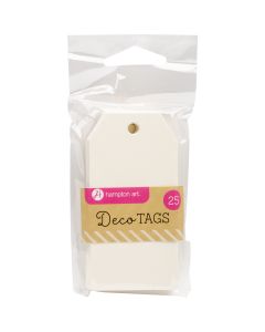 Hampton Art Paper Tags 25/Pkg-1.62"X3.25", Ivory