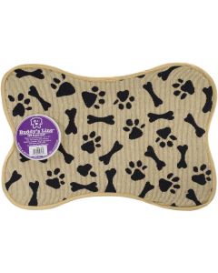 Buddy's Line Signature Placemats 13"X19"-Bone Shape - Bone & Paws