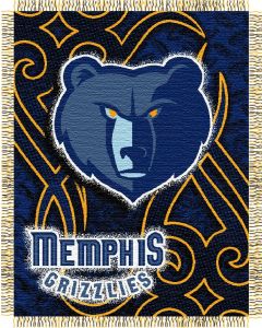 The Northwest Company Grizzles 48"x60" Triple Woven Jacquard Throw (NBA) - Grizzles 48"x60" Triple Woven Jacquard Throw (NBA)