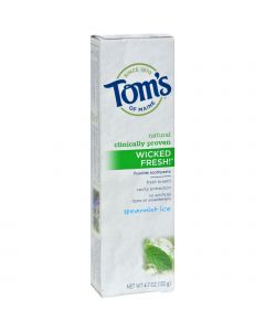 Tom's of Maine Wicked Fresh Toothpaste Spearmint Ice - 4.7 oz - Case of 6