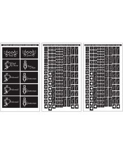 Armour Products Rub 'N' Etch Designer Stencils 5"X8" 3/Pkg-Wedding Moments