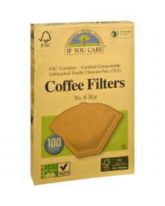 If You Care Coffee Filters - Brown - Cone - Number 6 - 100 Count