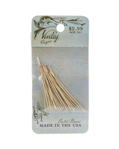 Vintaj Metal Head Pins-1.5" 24/Pkg