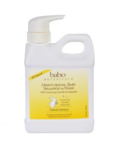Babo Botanicals Baby Shampoo and Wash - Moisturizing - Oatmilk - 16 oz