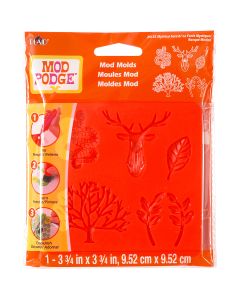 Plaid:Craft Mod Podge Mod Mold 3.75"X3.75"-Mystical Forest