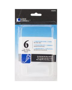 Loew-Cornell Plastic Bottles & Tips-1oz