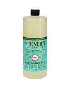 Mrs. Meyer's Multi Surface Concentrate - Basil - 32 fl oz - Case of 6