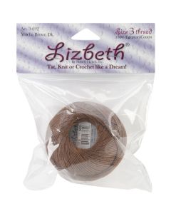 Handy Hands Lizbeth Cordonnet Cotton Size 3-Mocha Brown Dark