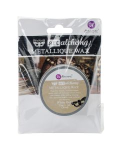 Prima Marketing NEW! Finnabair Art Alchemy Metallique Wax .68 Fluid Ounce-White Gold