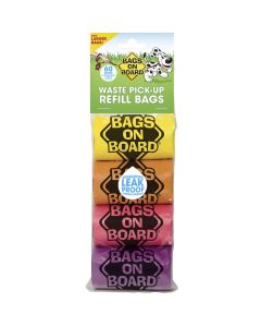 Bags on Board Waste Pick-Up Refill Bags 60 count Multi-Color