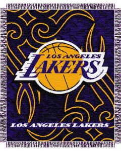 The Northwest Company Lakers 48"x60" Triple Woven Jacquard Throw (NBA) - Lakers 48"x60" Triple Woven Jacquard Throw (NBA)
