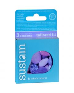 Sustain Condoms Tailored Fit - 3 Pack