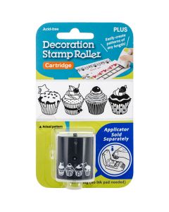 Plus Corporation Decoration Stamp Roller-Cupcakes