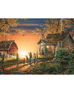 White Mountain Puzzles Jigsaw Puzzle Terry Redlin 1000 Pieces 24"X30"-Morning Surprise
