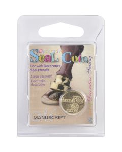 Manuscript Pen Decorative Sealing Coin .75"-Thank You