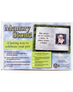 Hueter Toledo Memory Stone Marker W/Poem-Large Gray