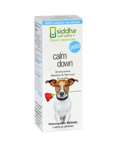Siddha Flower Essences Calm Down - Pets - 1 fl oz