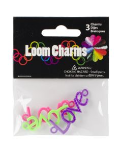 Midwest Design Loom Charms 3/Pkg-Love