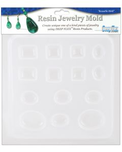 Yaley Resin Jewelry Mold 6.5"X7"-Jewels - 14 Cavity