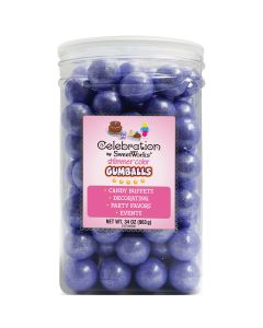 Celebrations By SweetWorks Gumballs 34oz-Shimmer (TM) Lavender - Celebrations By SweetWorks Gumballs 34oz-Shimmer (TM) Lavender