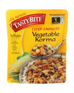 Tasty Bite Entree - Indian Cuisine - Vegetable Korma - 10 oz - case of 6