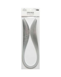 Quilled Creations Quilling Paper Highlights .125" 50/Pkg-White & Black