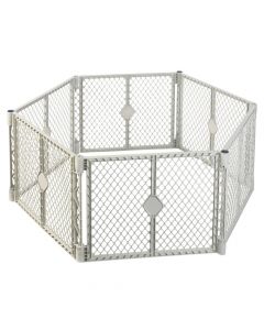 North States Pet Superyard XT Gate 6 panels White 30" x 26"