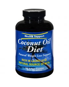 Health Support Coconut Oil Diet - 180 Softgel Capsules