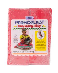 AMACO NEW! Permoplast Clay 1lb-Red