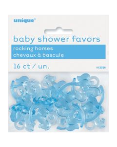Unique Industries Party Favors 16/Pkg-Blue Rocking Horse
