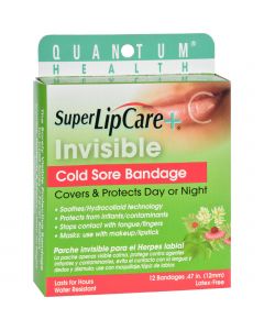 Quantum Research Lipcare Plus Invisible Cold Sore Bandage - 12 count