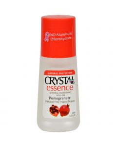 Crystal Essence Mineral Deodorant Roll-On Pomegranate - 2.25 fl oz
