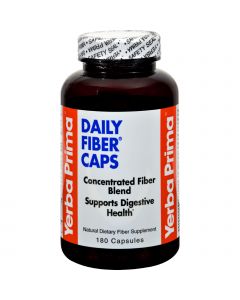 Yerba Prima Daily Fiber Caps - 625 mg - 180 Capsules