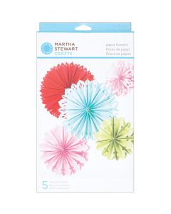 Martha Stewart Modern Festive Paper Flower Kit Makes 5-