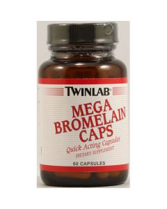Twinlab Mega Bromelain Caps - 60 Capsules