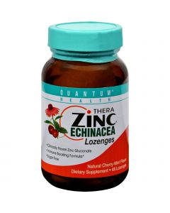 Quantum Research Quantum Thera Zinc Echinacea Lozenges Cherry Mint - 48 Lozenges