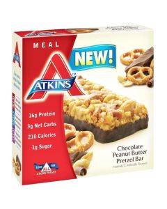 Atkins Advantage Bar - Chocolate Peanut Btr Prtzl - 5 ct - 1.7 oz - 1 Case