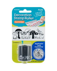 Plus Corporation Decoration Stamp Roller-Mushrooms