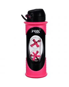 Fit and Fresh Jaxx Shaker Bottle - Glass - Pink - 20 oz - 1 Count