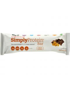 Simply Protein SimplyProtein Protein Bar - Chocolate Caramel Peanut - 1.41 oz - Case of 12