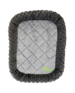 Worldwise goDog Bedzzz Bubble Plush Extra Small 18"X13"-Gray