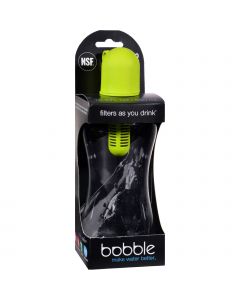 Bobble Water Bottle - With Carry Tether Cap - Medium - Lime - 18.5 oz