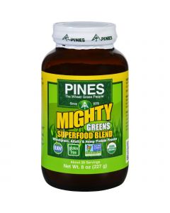 Pines International Mighty Greens Superfood Blend Powder - Organic - 8 oz