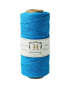 Hemptique Hemp Cord Spool 20lb 205'-Turquoise