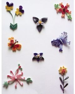 Lake City Craft Quilling Kit-Flowers & Butterflies