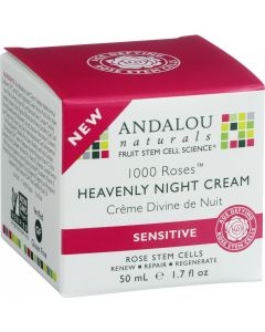 Andalou Naturals Heavenly Night Cream - 1000 Roses - 1.7 oz