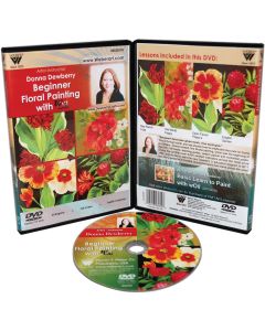 Weber Donna Dewberry Beginner Floral Painting W/Oil DVD-