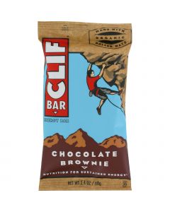 Clif Bar - Organic Chocolate Brownie - Case of 12 - 2.4 oz