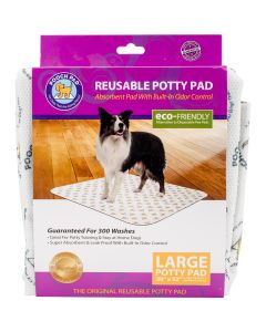 PoochPad Reusable Absorbent Potty Pad 30"X32"-Large White